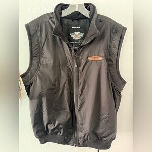 Harley-Davidson Men's heated black Vest OEM LARGE 
One First Gear Heat Troller